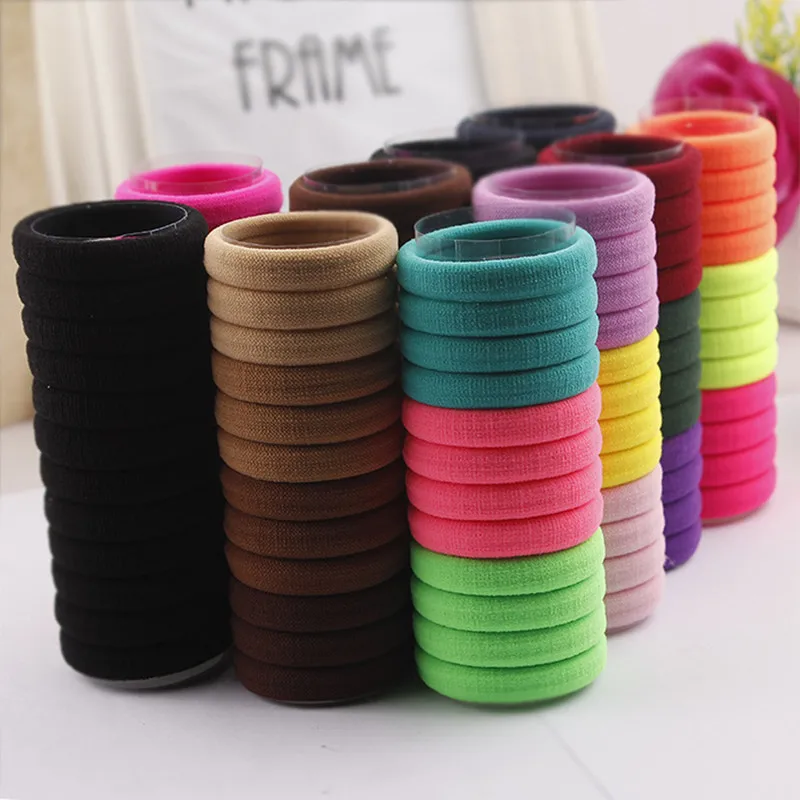 24pcs/lot Elastic Hair Band Hair Rope Scrunchies Seamless Hair Tie Ponytail Holder Headband For Women Girls Gum Hair Accessories