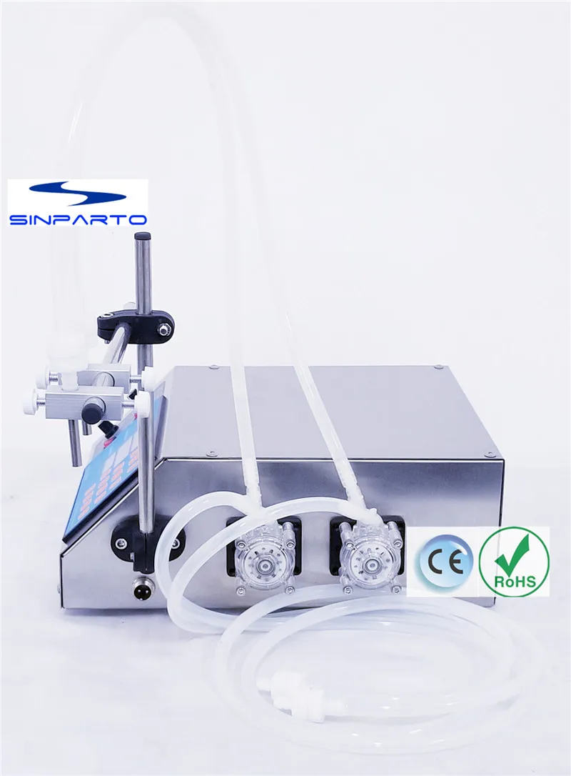 Gorąca sprzedaż pompa perystaltyczna napełniarka 0.3-500ml/min z 2 głowicami napełniacz do płynów do perfum, napełniacz oleju napełniarka jadalna