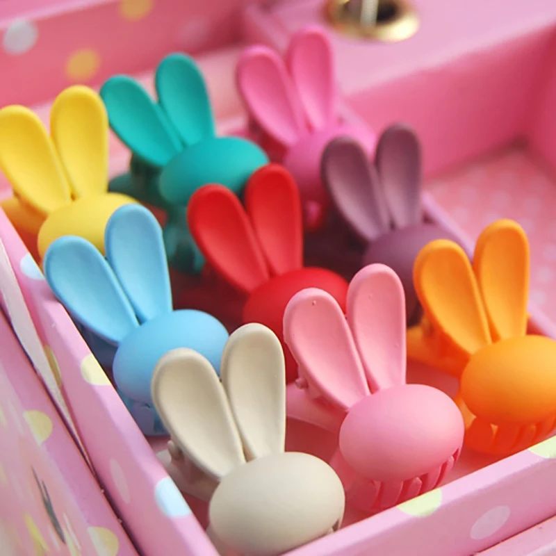 5PCS/Lot Candy Color Rabbit Hair Clips for Blyth Azone 1/6 Bjd Dolls Accessories