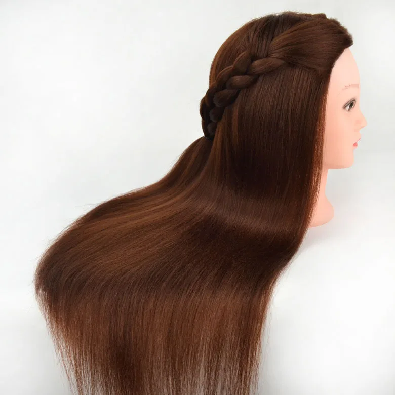 

Free Shipping!! Long Corn Mannequin Head With Hair Mannequin Head Female Mannequin + Clamp Hairdressing Styling Training Head