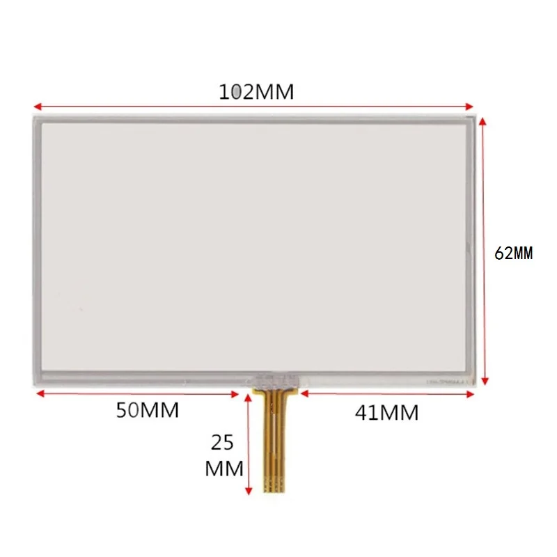 

4.3 inch touch screen 102*62 for HSD043I9W1-A00 HSD043I9W1-A01 HSD043I9W1 A00 A01 touch panel