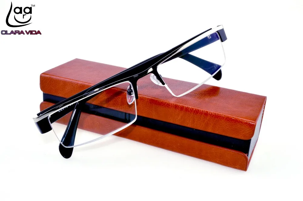 Clara Vida Men Titanium Non Spherical 12 Layer Coated Lenses Reading Glasses+1.0 +1.5 +2.0 +2.5 +3.0 +3.5+4.0