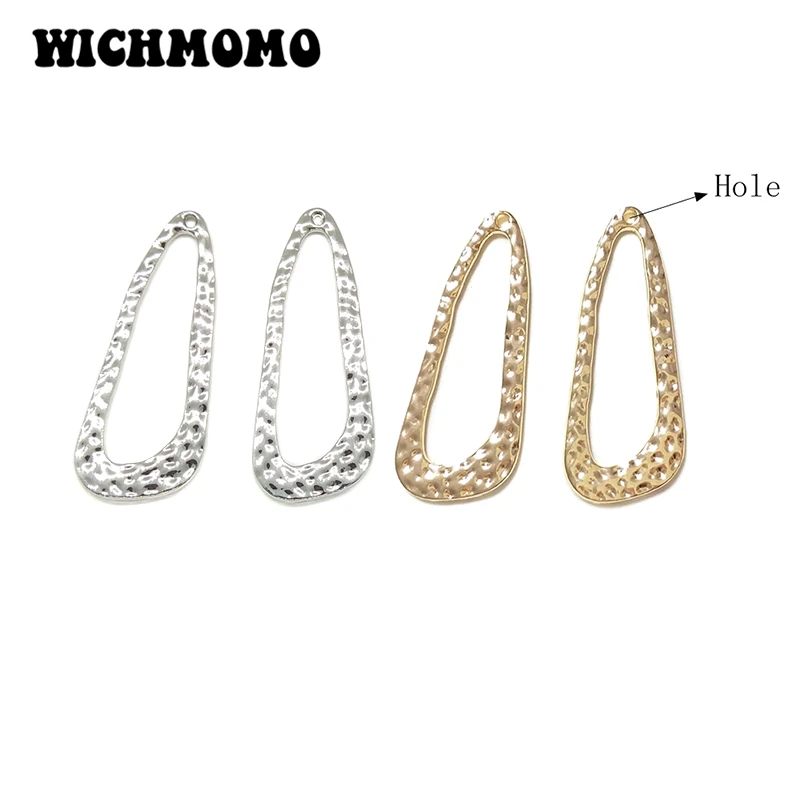 New Fashion 43mm 6pieces/bag Zinc Alloy Gold Oval Porous Connector Charms Linker for DIY Necklace Earring Jewelry Accessories