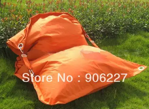 

The original !! outdoor buggle up dessert orange bean bag, waterproof strong beanbag chair - free shipping