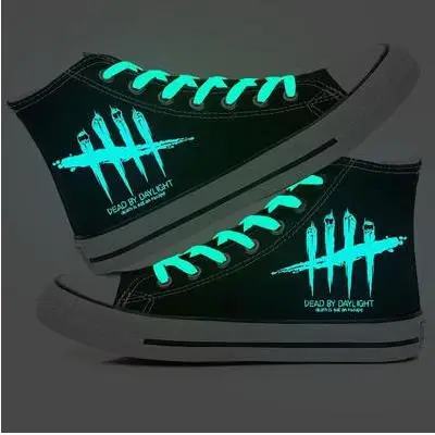 High Top Men Casual Shoes Leisure Board Couple Canvas Shoes Fluorescent Night Light Canvas Shoes for Couple Sneakers