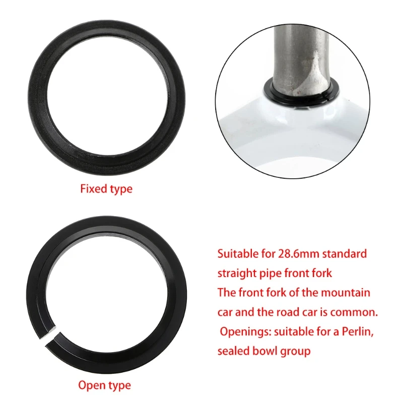 High Quality Bicycle Front Fork Grummet Headset Silent OpenType Mountain Road Bike Ring Parts 2 type  available