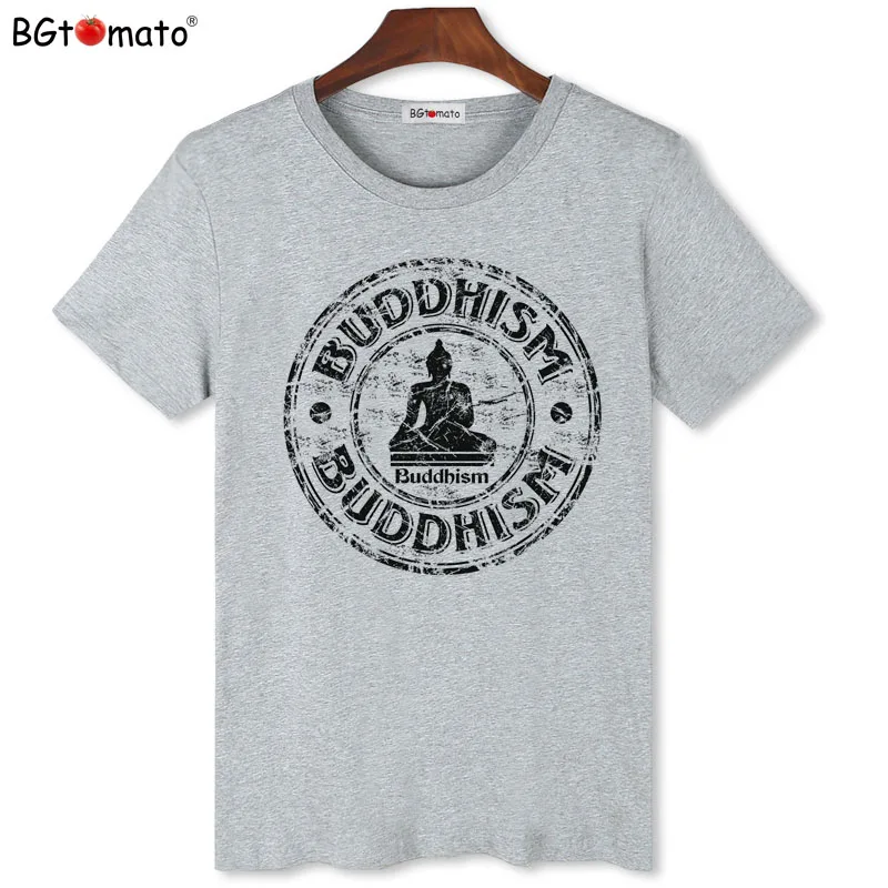 BGtomato Buddhism shirts New style summer clothes Hot sale cool tops for men Original brand personality T-shirts