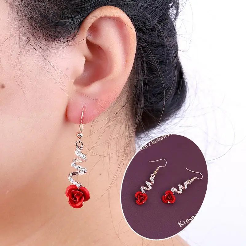 Модные-милые-романтические-Стразы-красные-розы-длинные-полые-серьги-с-кристаллами-свадебные-серьги