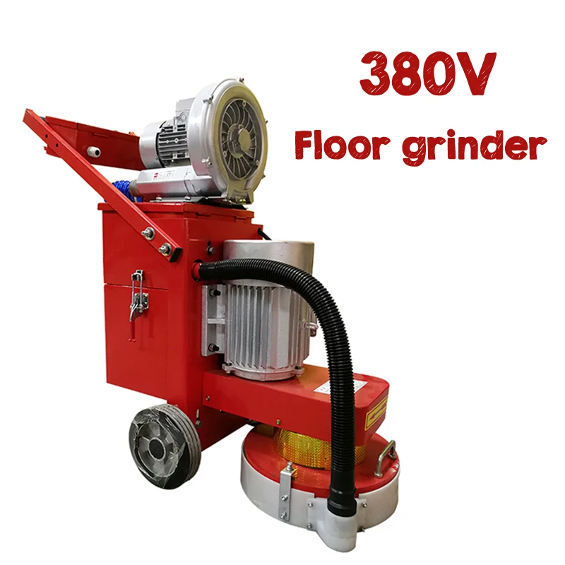 350 Small Floor Grinding Machine Concrete Floor Grinder Polisher Vacuuming Grinding Machine Adjustable Grinding Depth 380V/220V