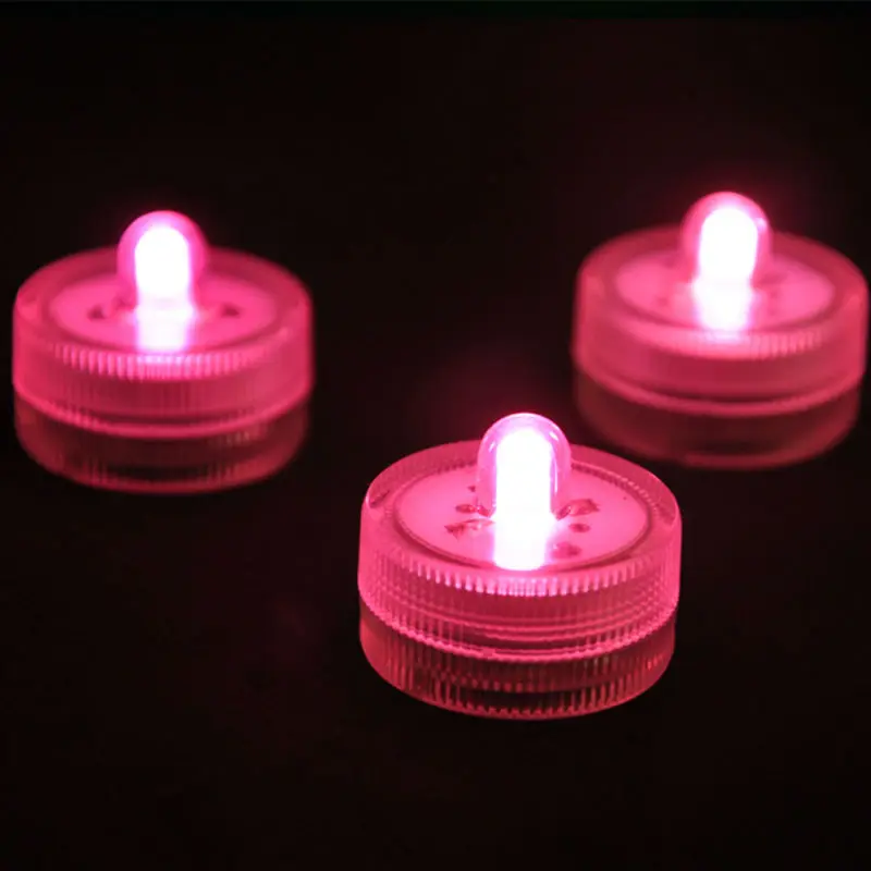 12pcs*LED candle tea light electronic multicolor candle lights for party birthday table vase Glass festival decoration