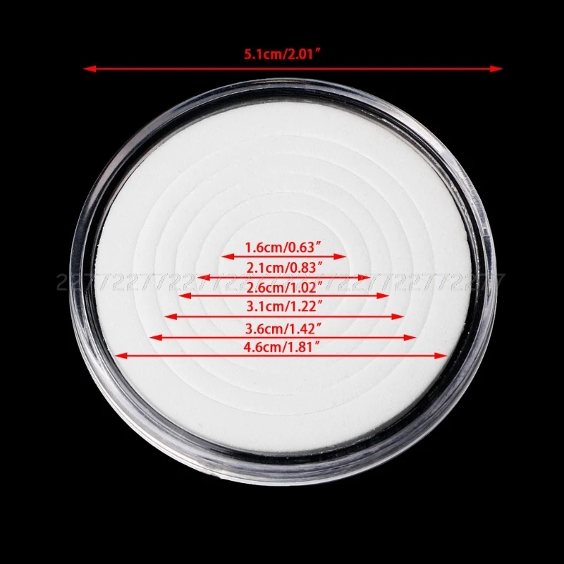 46mm Plastic Coin Holder Storage Case Display Box With 5 Sizes Pad Rings Dropshipping