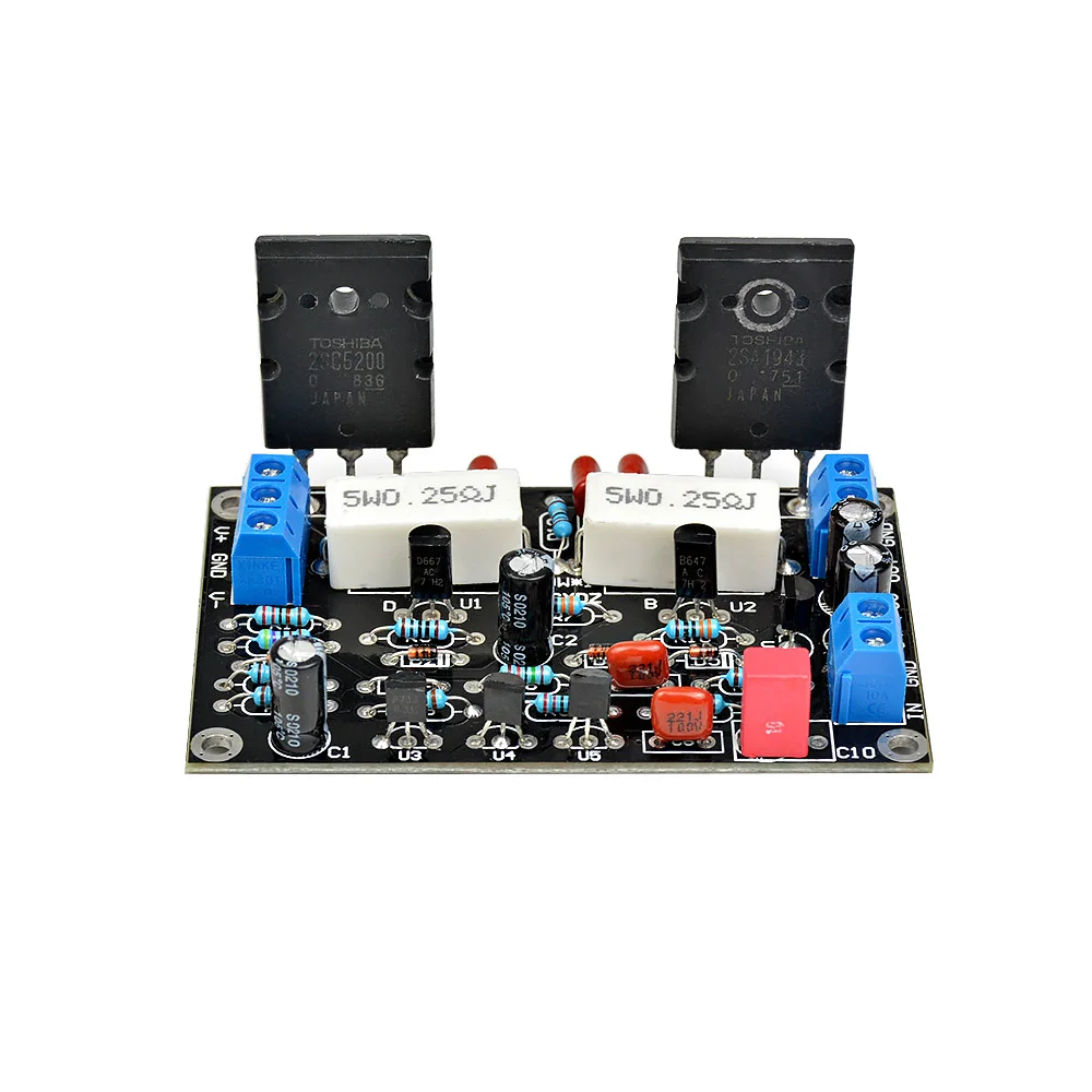 AIYIMA 100 W 2SC5200 + 2SA1943 Board Khuếch Đại Âm Thanh HIFI Mono Kênh Khuếch Đại Kép DC35V Loa Rạp Hát Tại Nhà TỰ LÀM