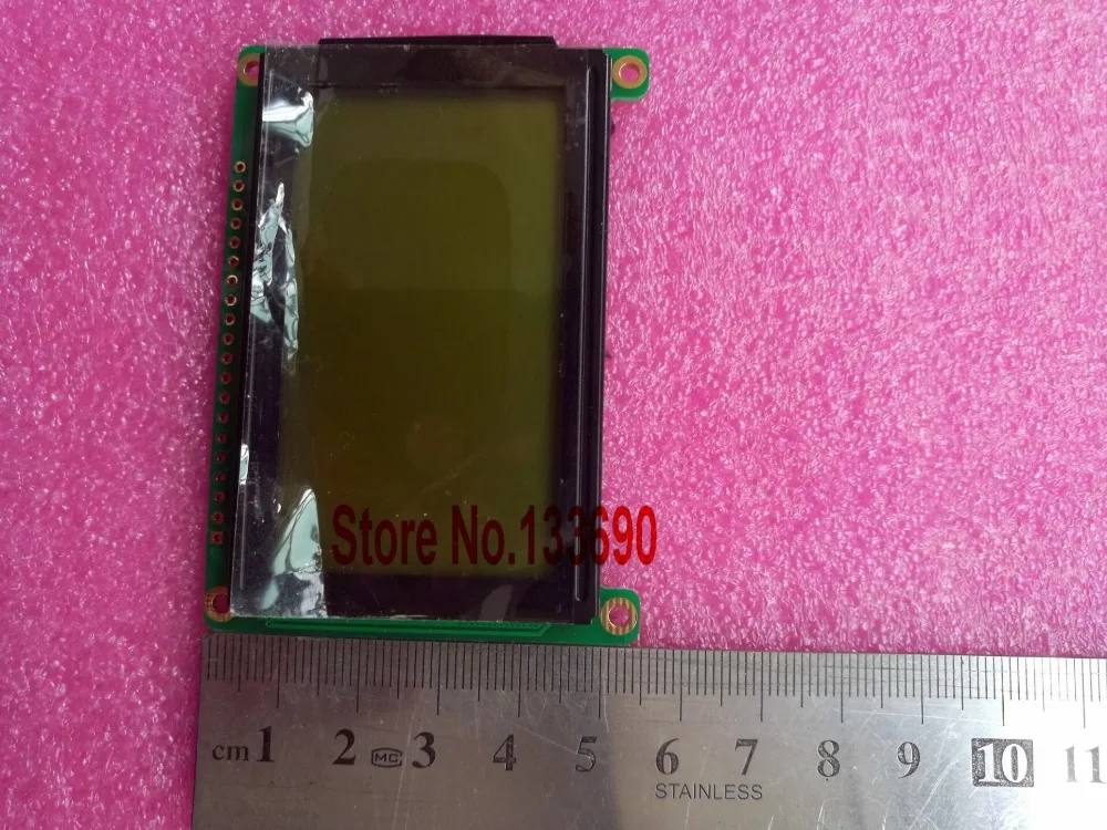 3.3V 128*64 128X64 Graphic Dot TG12864ZF-04 LCD Module Yellow Green LCD Screen KS0107/KS0108 or Equivalent 12864 Display 20PIN