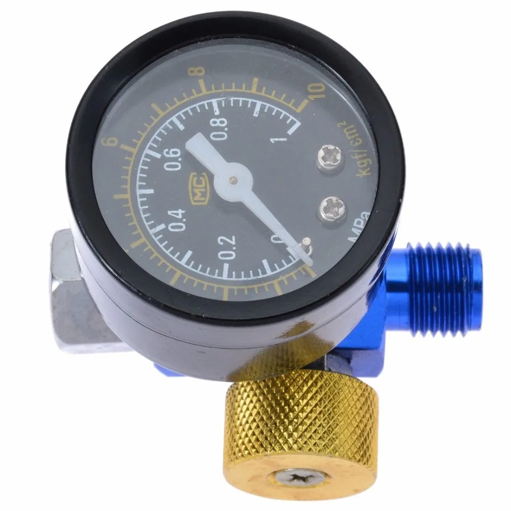 High Quality Spray Gun Air Regulator Gauge + In-line Water Trap Filter Tool + JP/EU/US Adapter Pneumatic Spray Gun Accessories