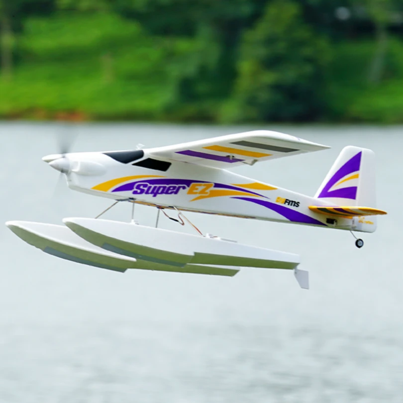 FMS 1220mm Super EZ V4 Trainer Beginner RC Airplane 4CH 3S with Gyro Floats (optional) PNP Water Sea Plane Hobby Model Aircraft