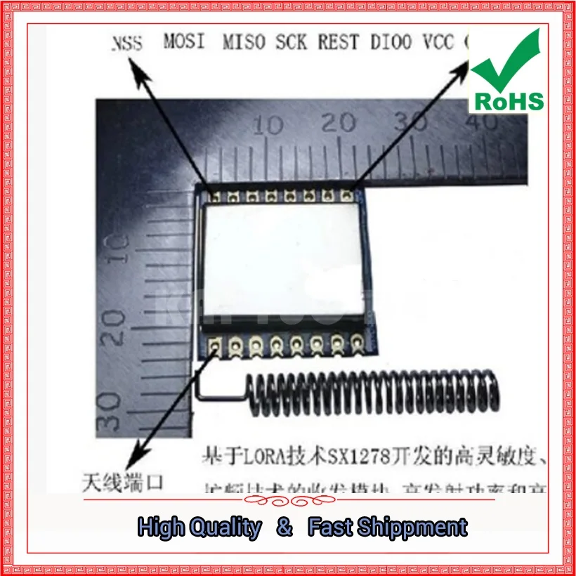 Spread Spectrum / Ultra High Sensitivity / 5 Km Wireless Transceiver Module / SX1278 / SX1276 Module D4B