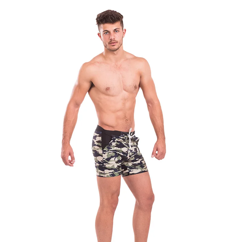 Taddlee – maillot de bain de marque pour hommes, Boxer Sexy, grande taille, Long, basique, culotte de plage, poches camouflage, short de planche de Surf, XXL