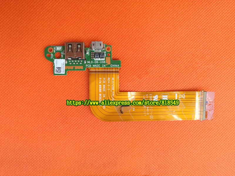 Micro USB Charger & HDMI Port IO Board FOR Dell VENUE 11 PRO T06G 5130 USB Port PCB Board With MLD-DB-USB W CABLE Replacement