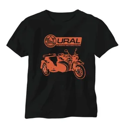 Ural Russian Sidecar Vintage Military Motorcycle Motorbike Top Quality Men'S Short Sleeve Creative Design Printed Funny T Shirt