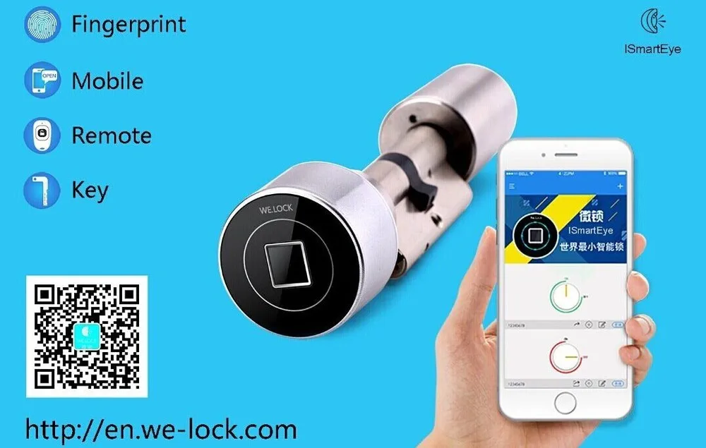 2024 New APP Control Door Lock Fingerprint Door Lock Electronic Door Lock Cylinder L3 70MM 80MM 90MM DHL Free Shipping