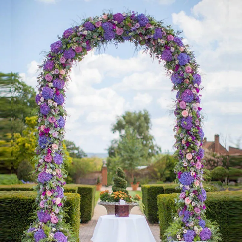 Decorative Wedding Arch Flower Stand, Garden Background, Road Lead Decoration, Rattan Event Party Supplies, Outdoor Display