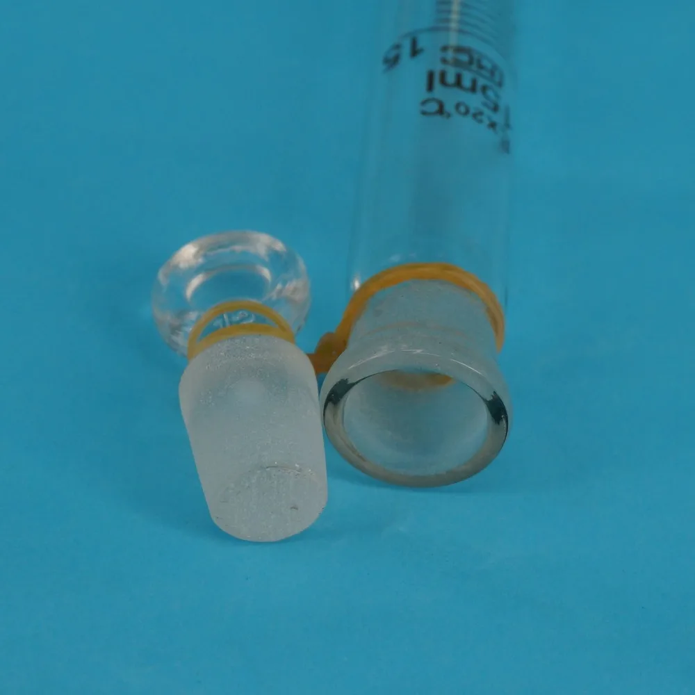 15ml Absolvierte Linie Lab Klar Glas Reagenzglas Runde Bottom mit Stopper