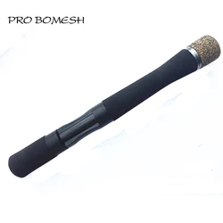 Pro Bomesh 1 Set 56g 65g 24cm 49cm Wood Reel Seat Spinning Rod Handle Kit EVA Rubber Cork Handle Kit DIY Rod Building Components