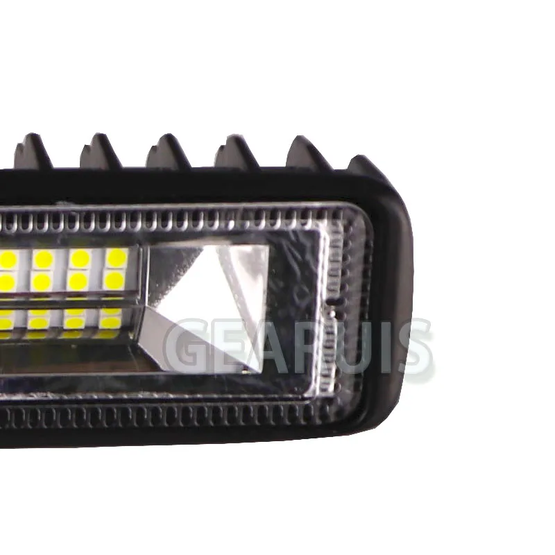 18 W Trabalho Light Bar com 3030 Fichas Flood Ponto Do Feixe 1.4A Woking DRL Lampada luz para  SUV ATV Motos Trator Reboque