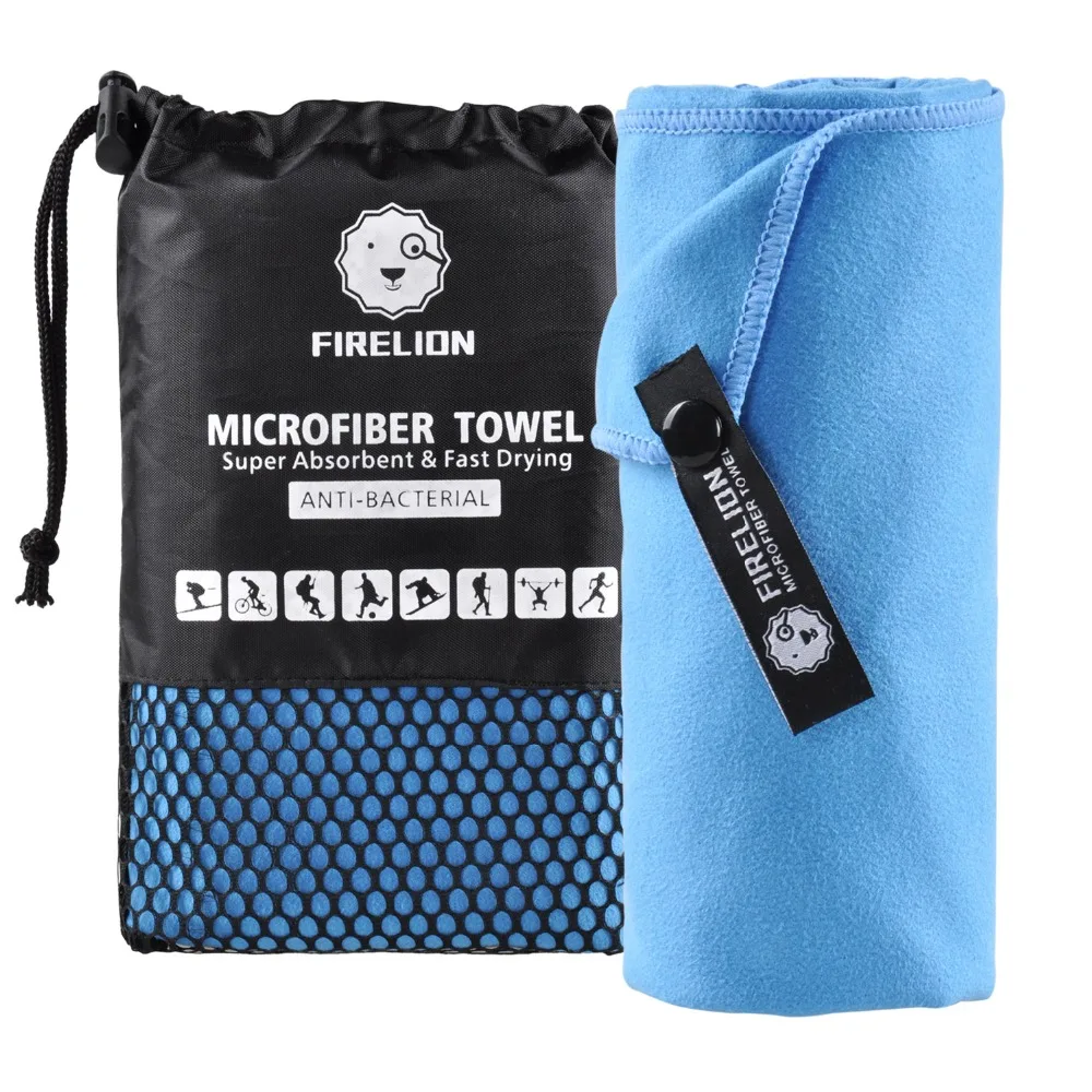 FIRELION Swimming Towel Quick Drying Microfiber Sports Towels Ultra Absorbent Travel Camping Gym Yoga Beach Bath Cycling Towels