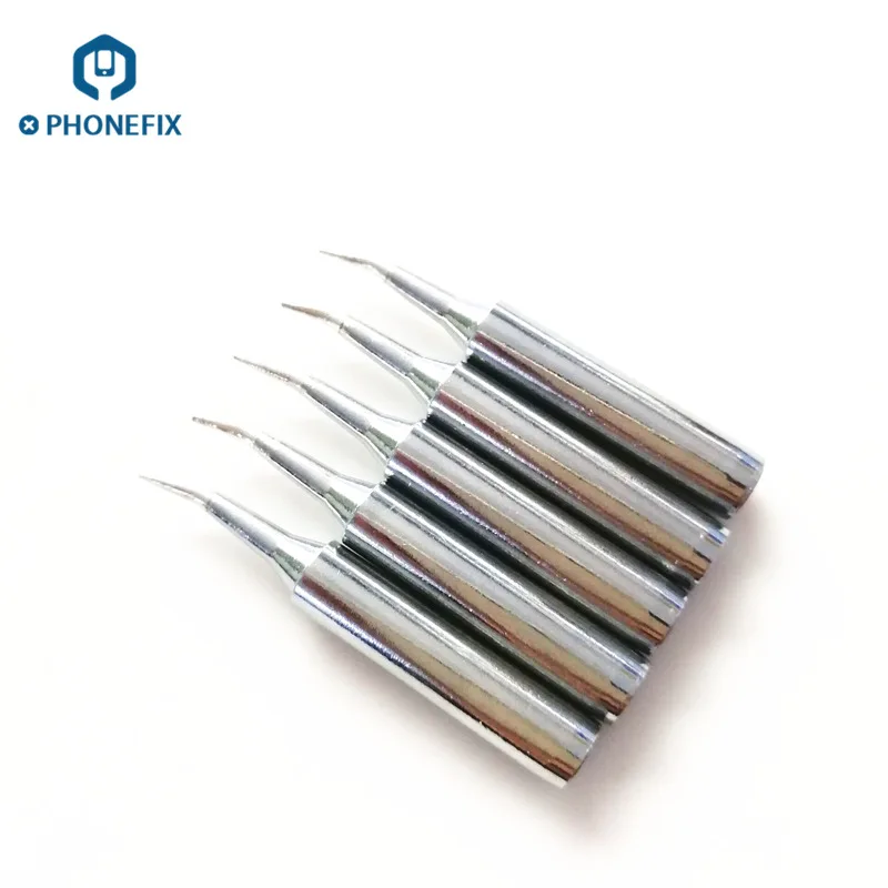 5pcs/lot 900M-T-S Soldering Iron Tips Angle Head Soldering Iron Head for Phone PC Tablet Motherboard Welding Tools
