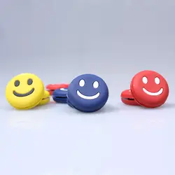 Amortisseur de vibrations smiley, 5 pièces, pour raquette de Tennis, Badminton, Silicone, couleurs aléatoires