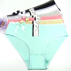 New Style 4PCS/LOT Big Yards 2XL/3XL/4XL Women's Panties Large Size Lady Biref Mum Pure Color Cotton Underwear 89166