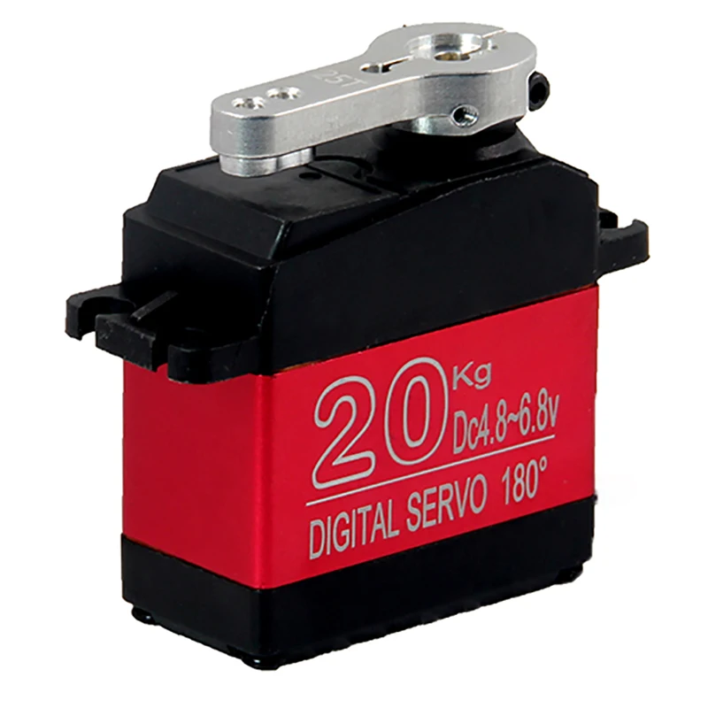 DS3218MG 20KG High voltage 5V-6.8V Large Torque Digital Servo metal shell Waterproof servo For 1/10 1/8 rc car Truck boat