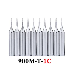 10pcs/lot Lead-free Soldering Iron Tips 900M-T-1C Metal Replacement Welding Head For 936 Soldering Station