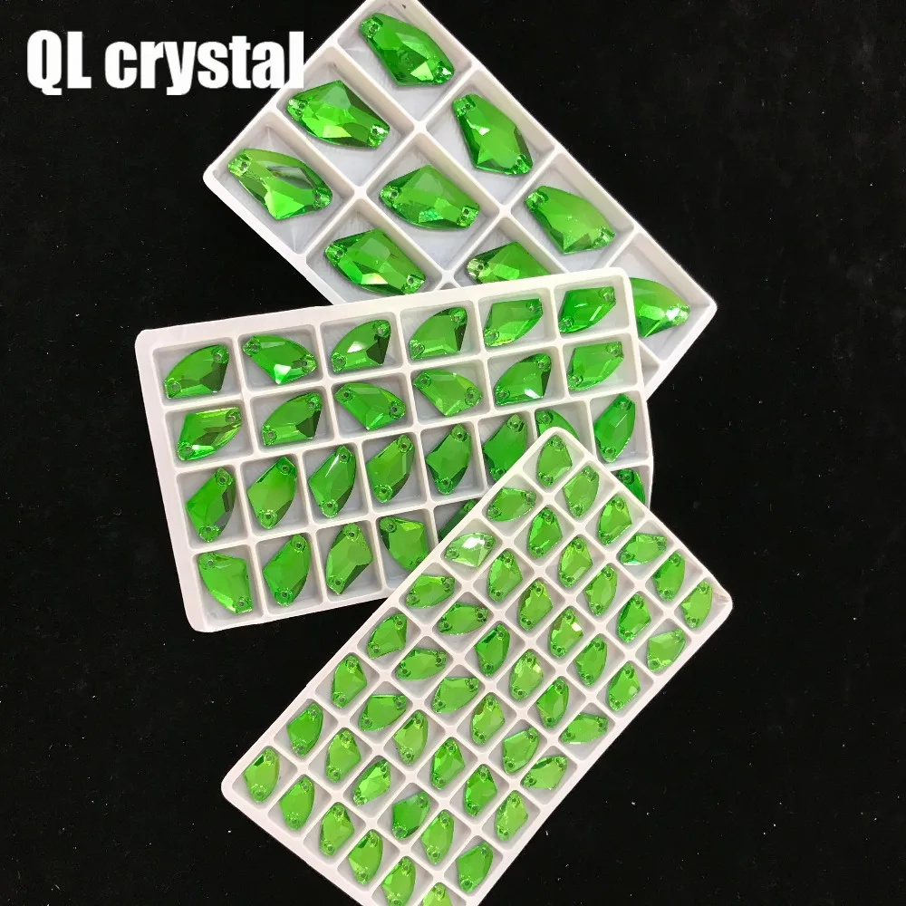 ALL Size Grass green AX      Stones and crystals for dresses rhinestones crystal for crafts