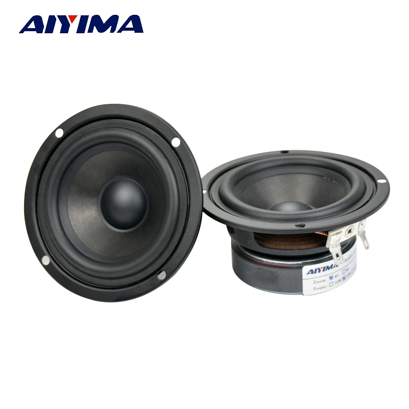 AIYIMA 2Pcs 3Inch Audio Portable Speakers Stereo Full Range 4Ohm 15W Hifi Loudspeaker DIY For Computer Speaker Home Theater