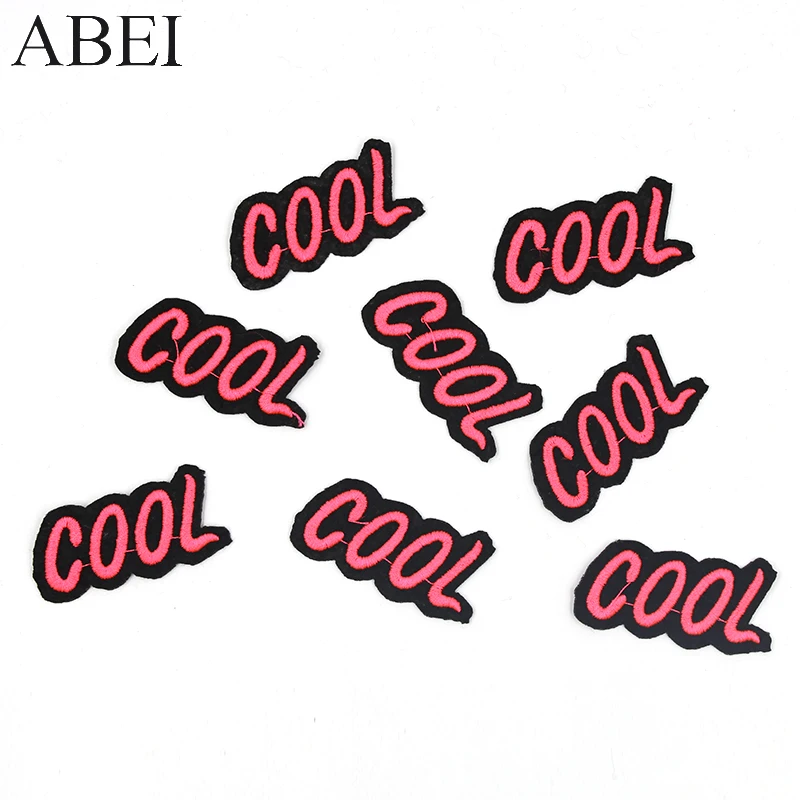 10pcs/lot Iron On Cool Appliques Embroidery Coats Motif Badge Sewing Backpack Patchwork Diy Clothing Jeans Stickers for Apparel