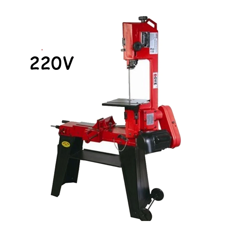 Metal Band Saw 220V 750W Woodworking Sawing Machine with English Manual Wood Cutting Machine