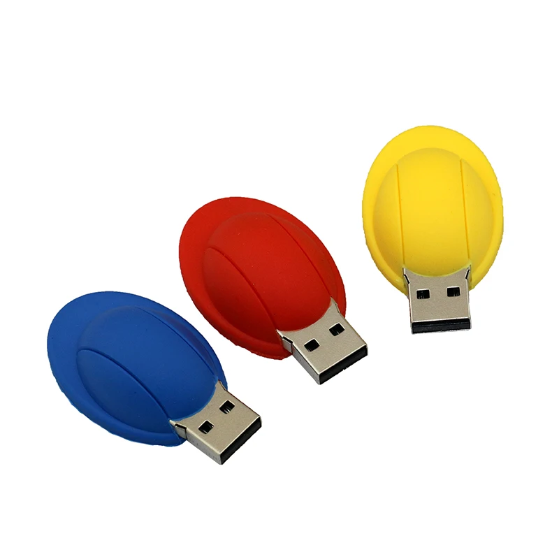 Kartun Usb Flash Drive 4GB U Disk 8GB 16GB Tongkat 32GB Kuning Keselamatan Topi Keras Pen Drive 64GB Pendrive Helm Penyimpanan Kartu Memori