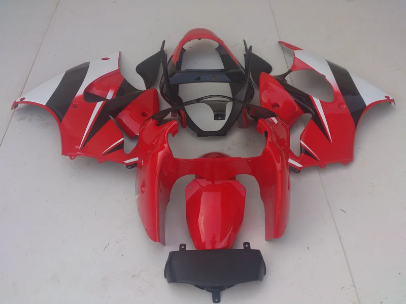 

Customize bodywork set for Kawasaki injection mold Fairing kit ZX 6R 2000 2001 2002 red white black fairings ZX6R 00 01 02 AA30