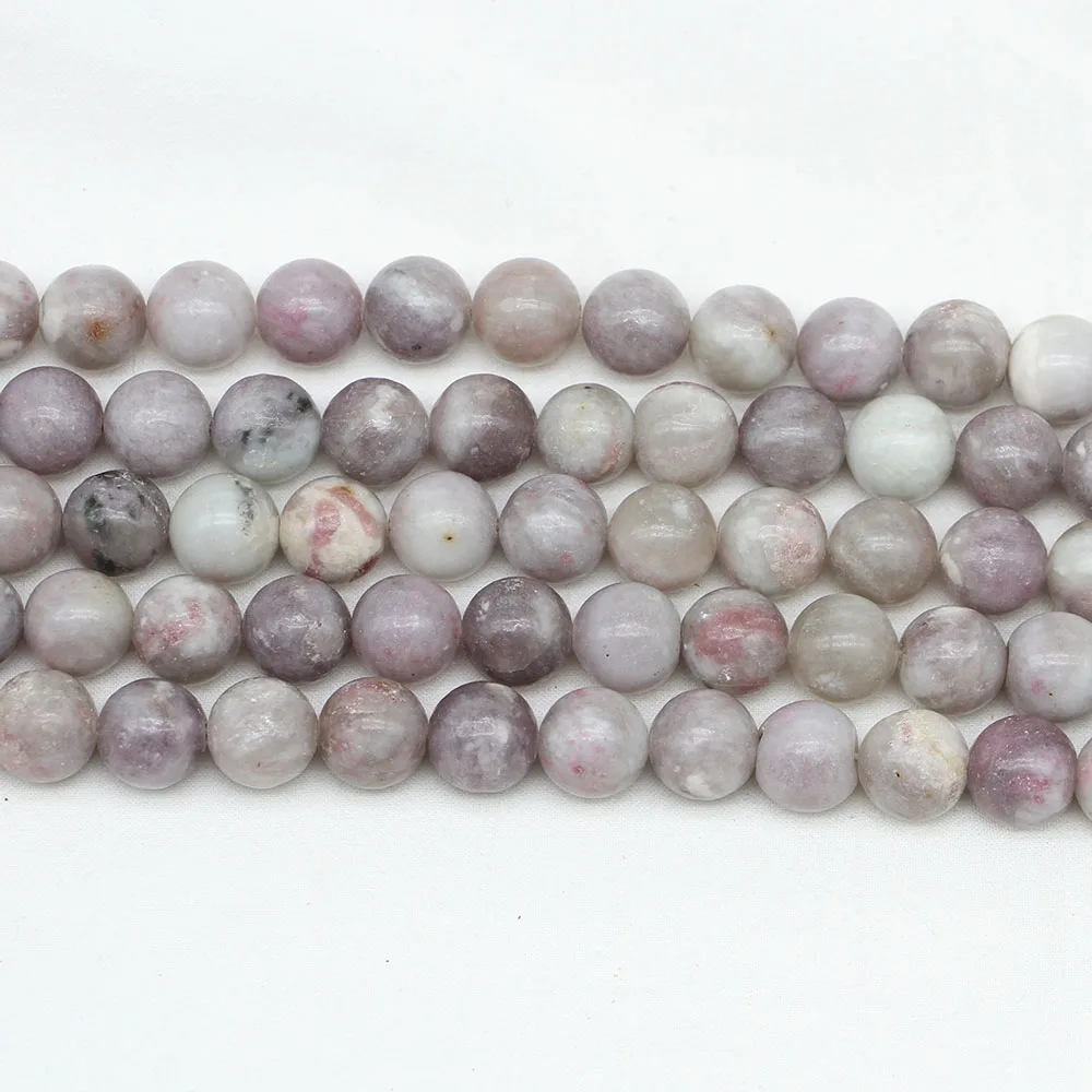 1strand/lot Natural Violet Lilac Jaspers Bead stone Bead 4 6 8 10 12mm Round Loose Spacer Beads For Jewelry Making Natural Agat