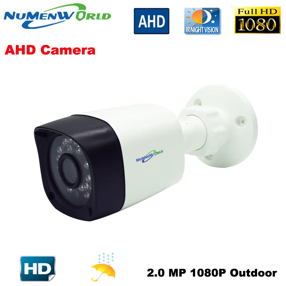 Numenworld Outdoor CCTV AHD camera 2.0MP 1080P HD Security Camera with IR-CUT 24 IR LEDs Night Vision Analog camera for home use