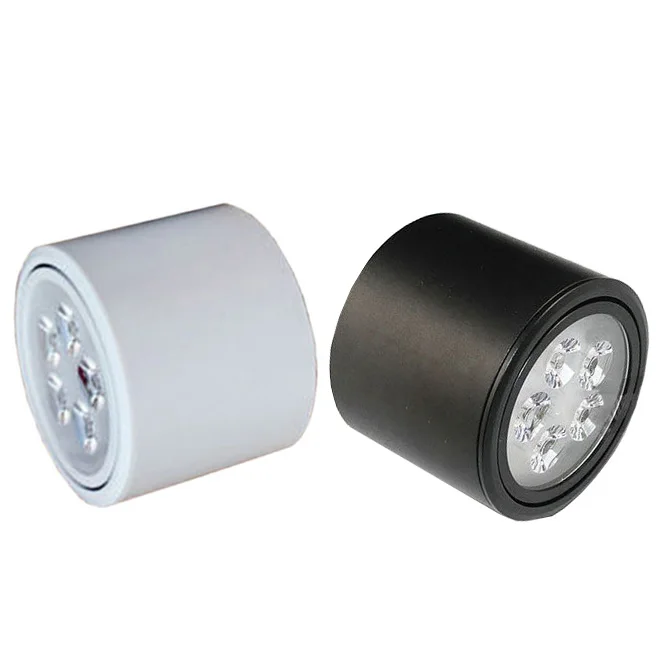 Dimmable/Not 3W/5W/7W/9W/12W LED Ceiling Light Round Lamp Downlight  White/Black Shell Living Room Office