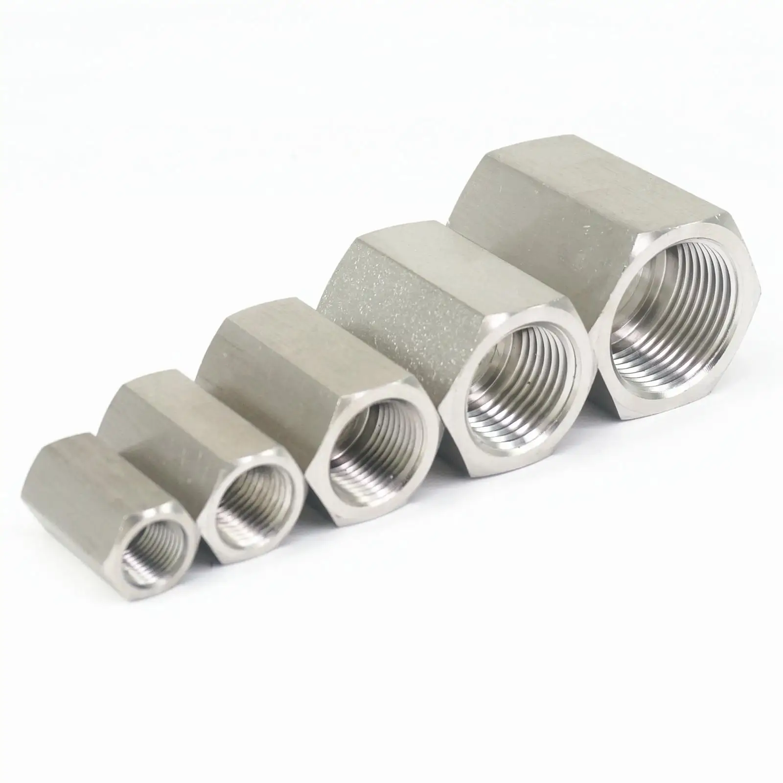 

High Pressure Reduce 1/8" 1/4" 3/8" 1/2" 3/4" 1" BSP M14 M20 M20 Female 304 Stainless Steel Hex Pipe Fitting Reducer