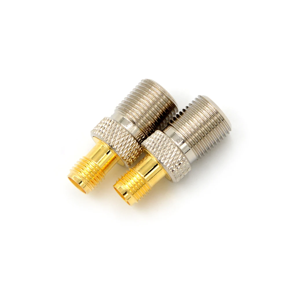 1/2pcs Straight RF Coax Adapter F To SMA Convertor F Female To SMA Female Connector F Type Female Jack To SMA Female Plug