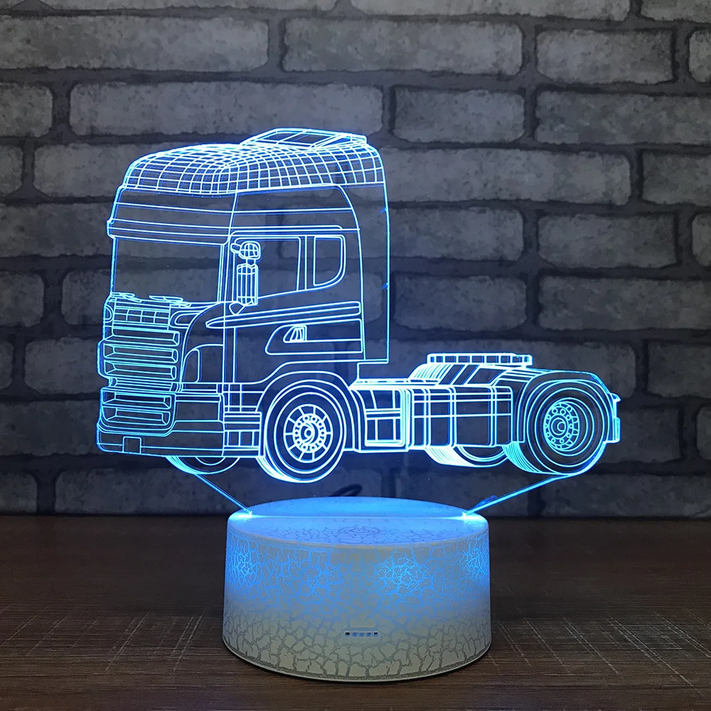 

Creative Car Show Colorful Bedroom 3d Night Lamp New Unique Product Bedside Usb Led Night Light Novelty Kids Lamp