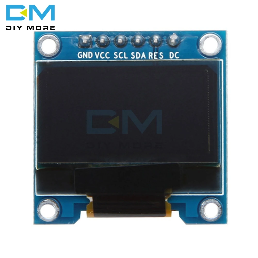 Módulo de pantalla LCD blanca OLED para Arduino, interfaz IIC I2C SPI, SMT32 128X64 Raspberry Pi, placa SSD136, 0,96 pulgadas, 6 pines