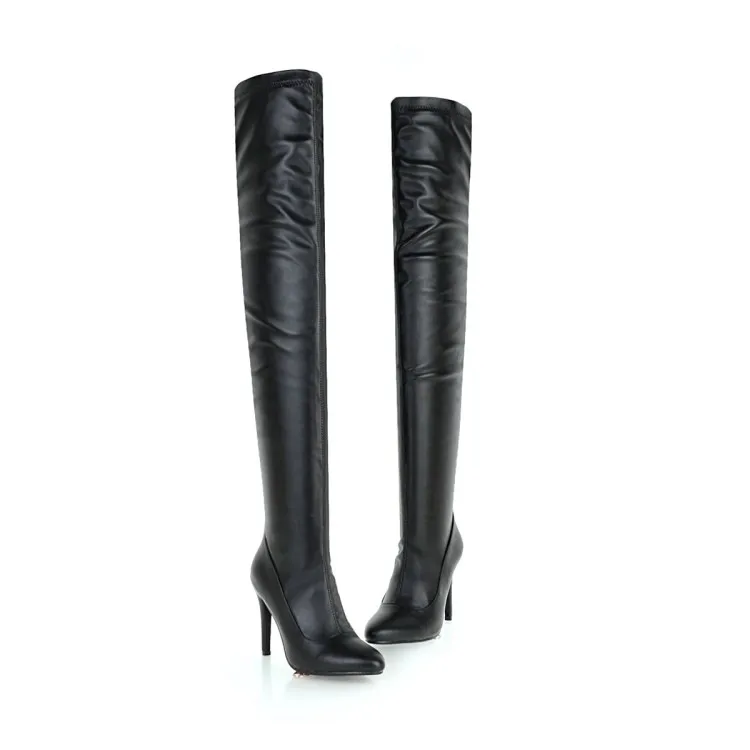 DoraTasia 2020 Plus Size 33-48 Brand Thin High Heels Winter Boot Over The Knee Boots Party Shoes Woman Boots Female