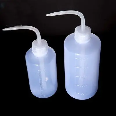 실험실 사용을 위한 500ml 플라스틱 LDPE 실험실 문신 세척 짜기 측정 병 