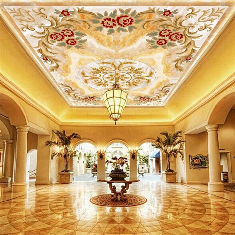 

wellyu papel de parede para quarto Custom wallpaper European style marble roof tiles papel parede papel pintado behang